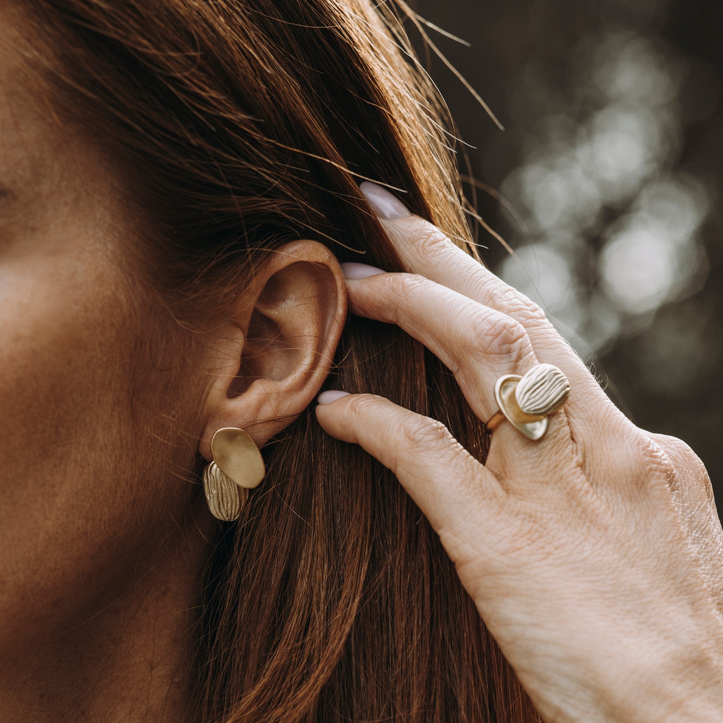Boucles d'oreilles deux amandes