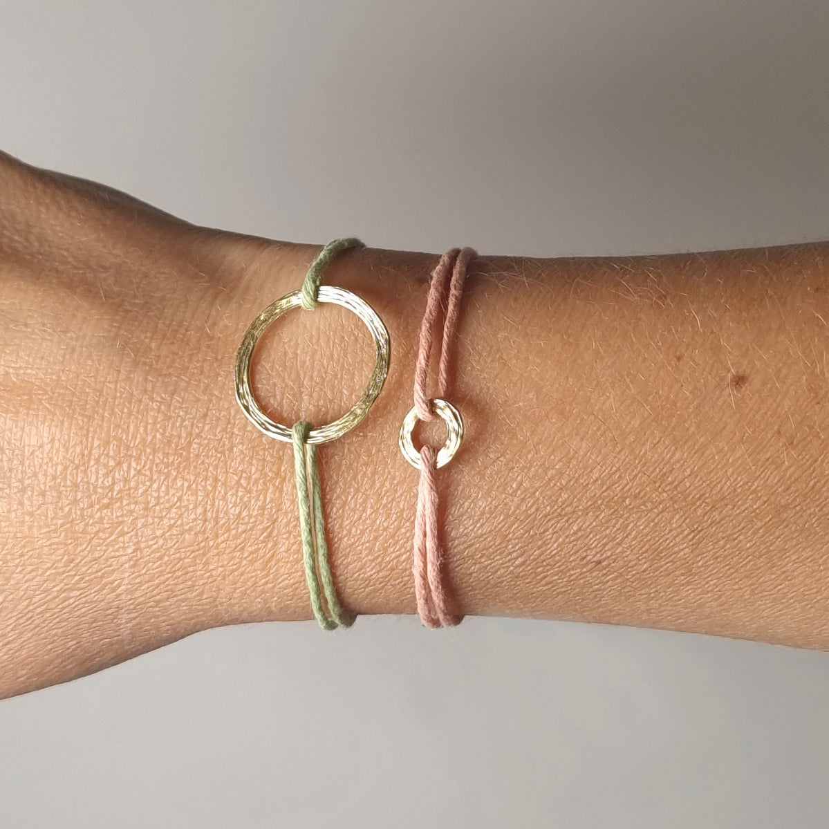 Bracelet médaille coton