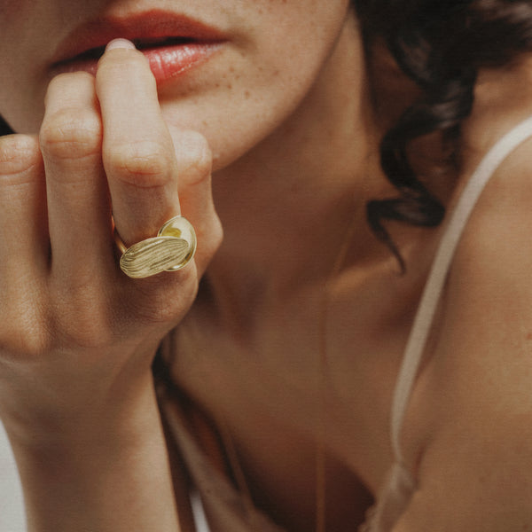 Bague deux amandes