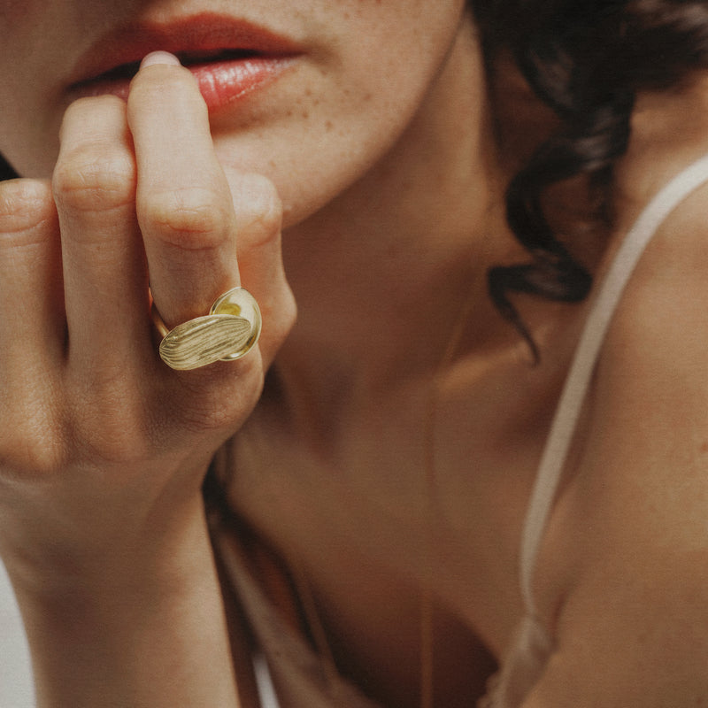 Bague deux amandes