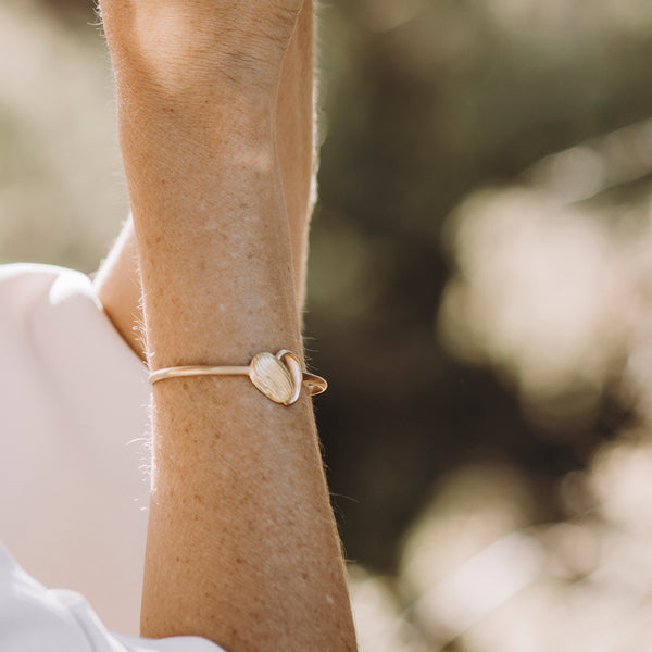 Bracelet manchette deux amandes