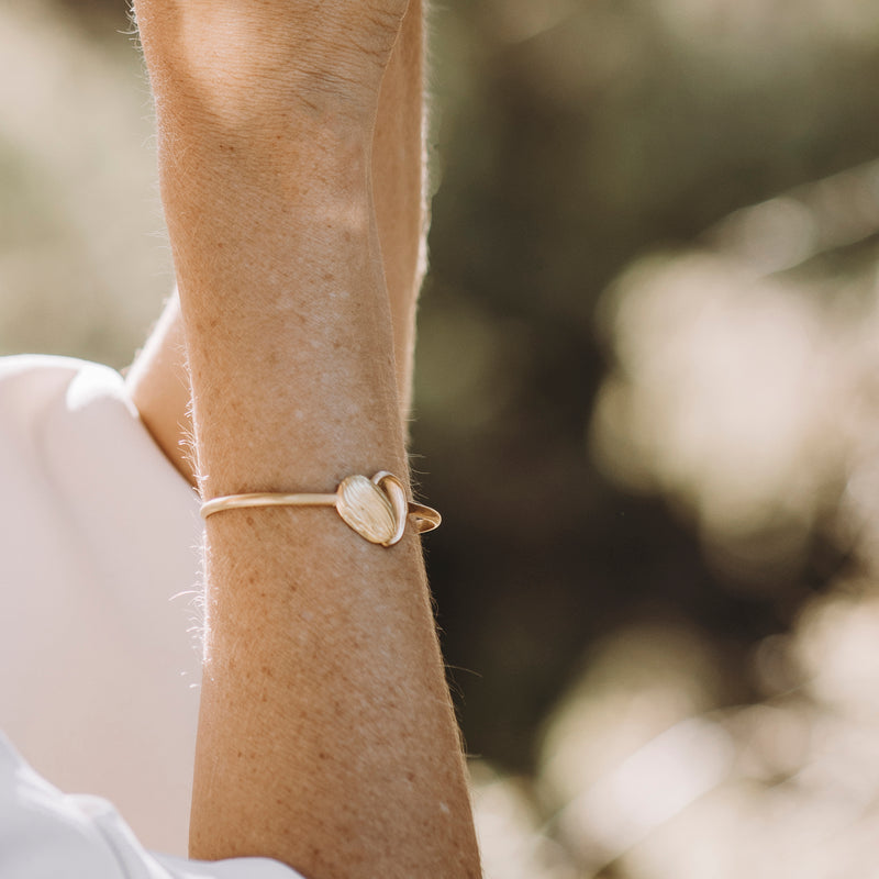 Bracelet manchette deux amandes