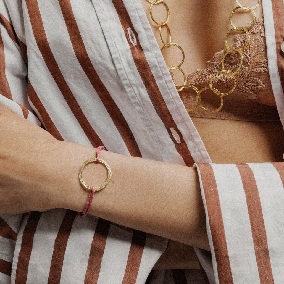Bracelet cordon et or