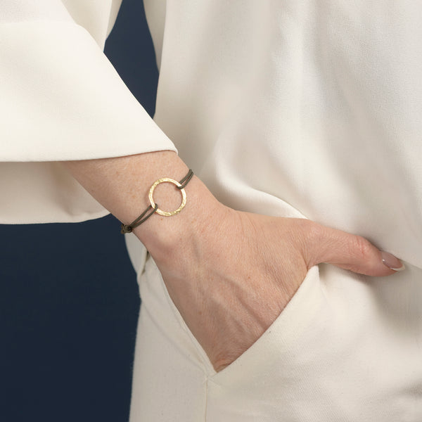 Bracelet cordon et or