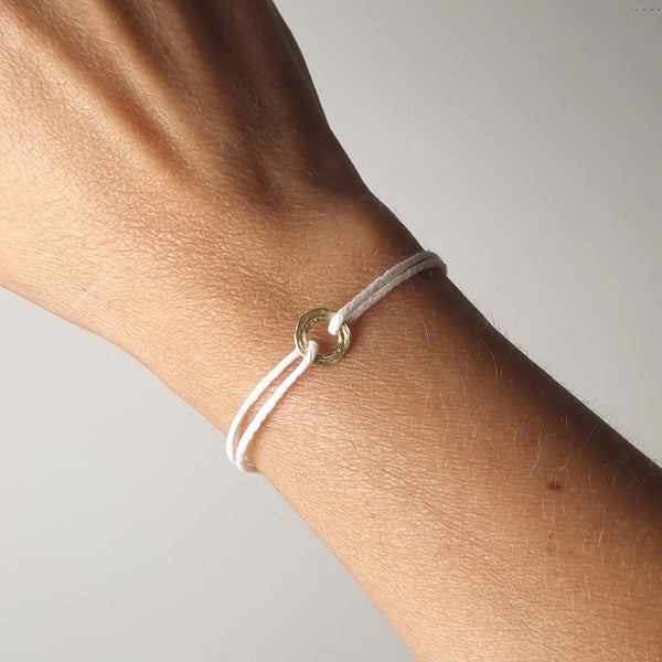 Bracelet médaille coton